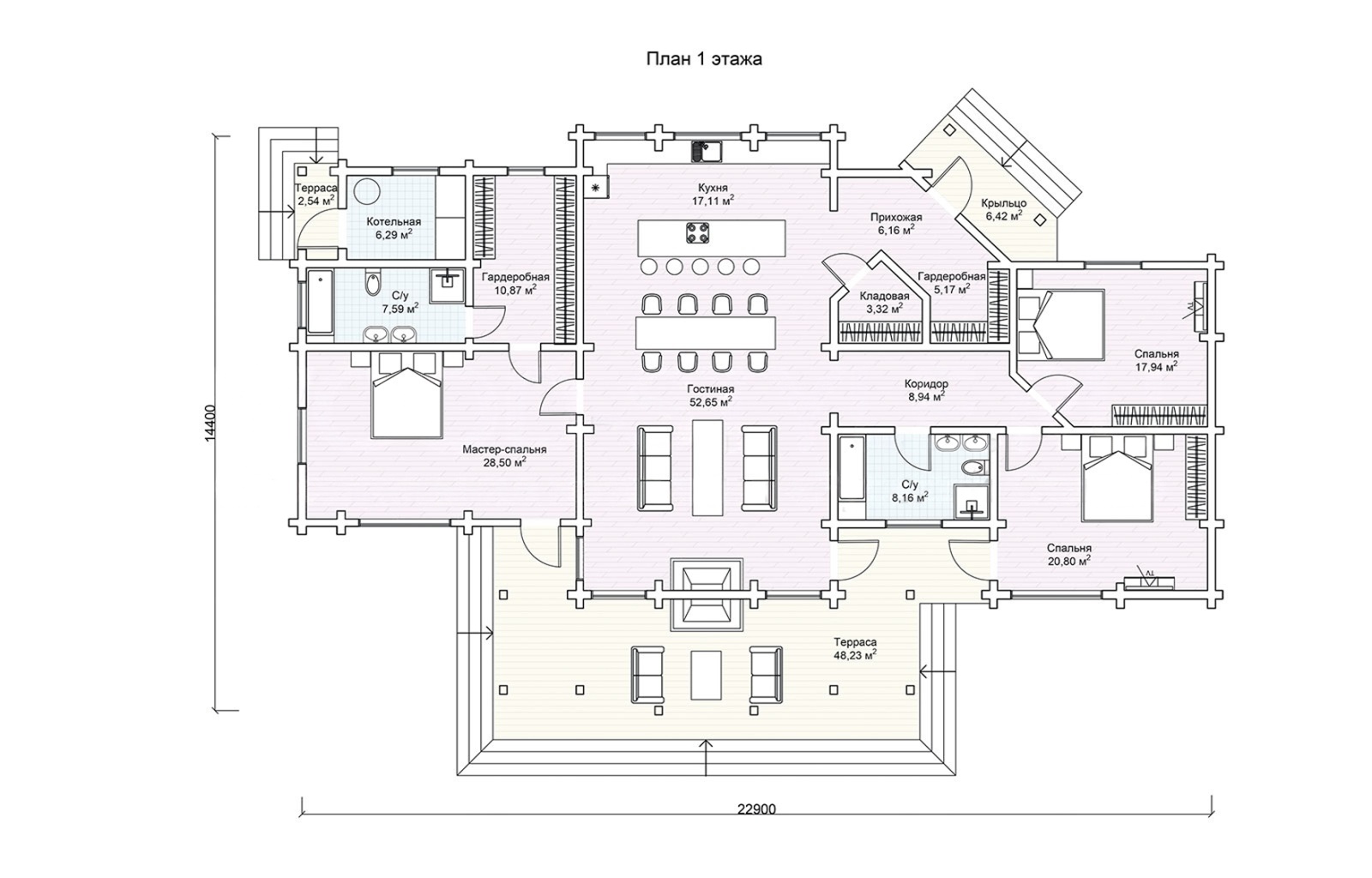 План 1 этажа